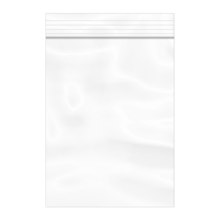 Plastic zak met rits drukknoopsluiting 12x18cm G-200 (100 stuks) 