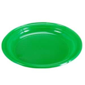 Plastic bord Plat groen 20,5 cm (960 stuks)