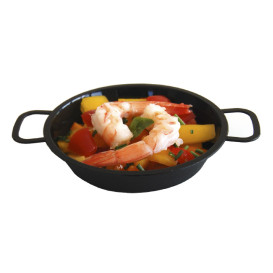 Zwarte Paella Pan van PP 300ml (100 Stuks)