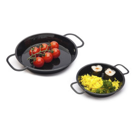 Zwarte Paella Pan van PP 300ml (100 Stuks)