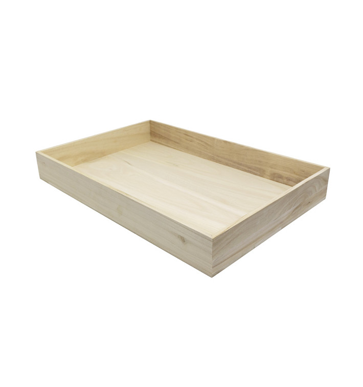 Houten Etalerende Box 60x40x7,5cm (1 stuk) 