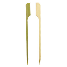 Natuurlijke Groene Prikkers “Golf” 12cm Bamboe (50 Stuks) 