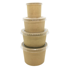 Kartonnen Kraft Pot voor sauzen 30ml Ø4,3cm (1.000 Units)