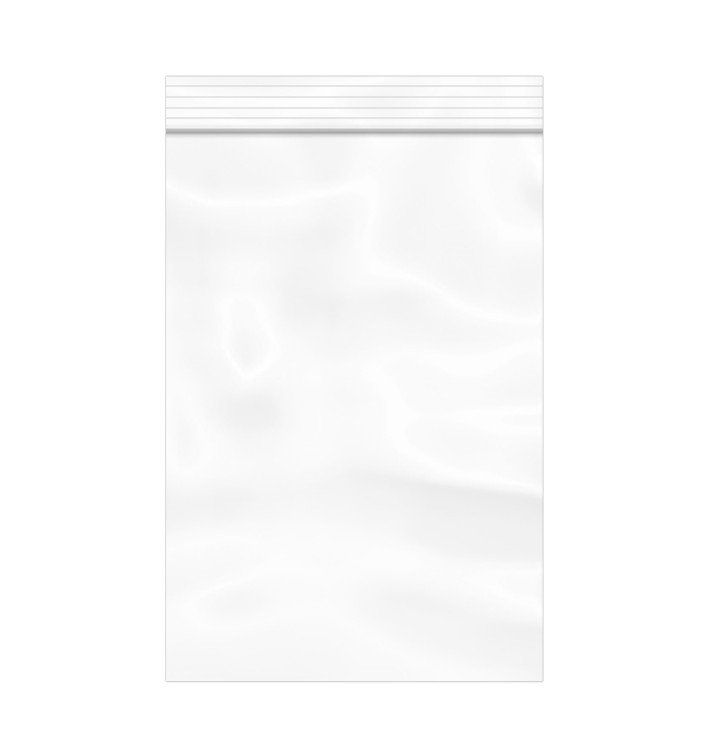Plastic zak met rits drukknoopsluiting 23x32cm G-200 (1000 stuks)