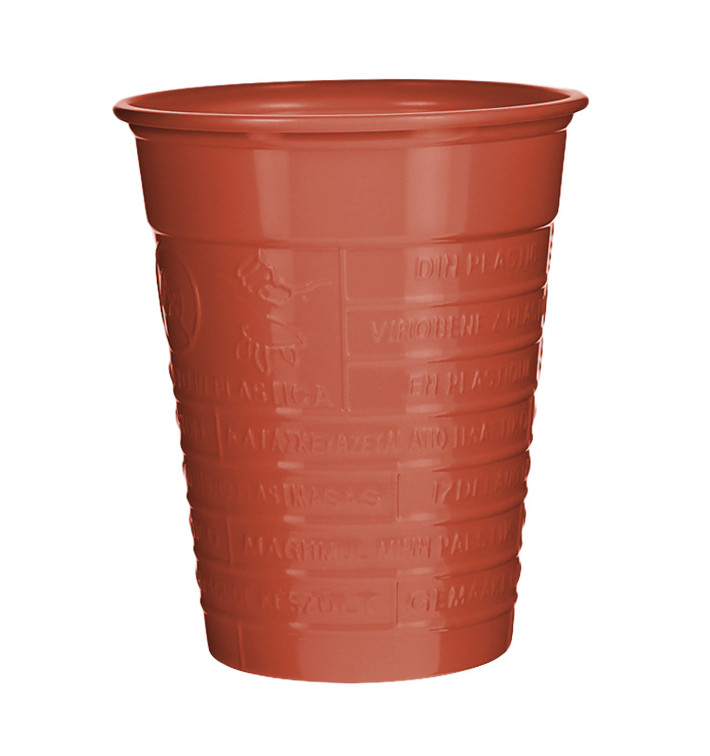 Plastic PS beker rood 200ml Ø7cm (1.500 stuks)