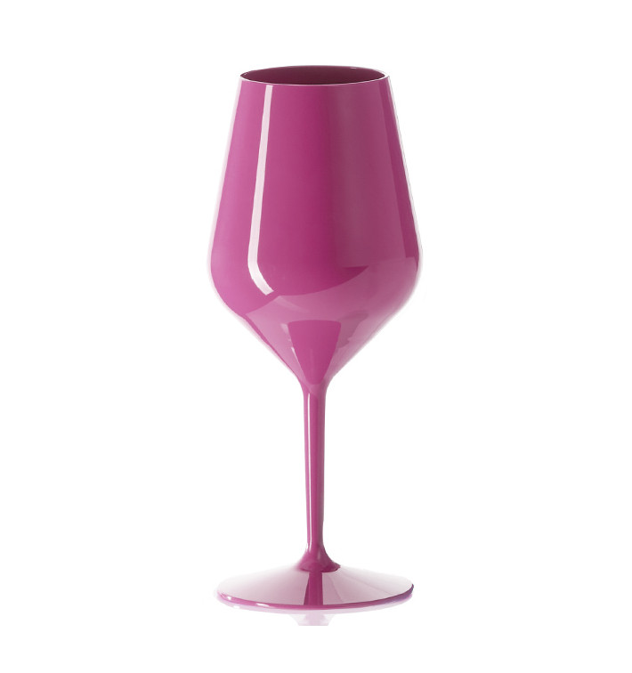 Herbruikbaar glas Wijn Tritan Roze 470ml (1 Stuk)