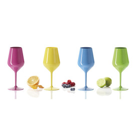 Herbruikbaar glas Wijn Tritan wit 470ml (6 Stuks)