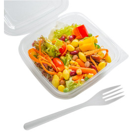 Plastic scharnierende Deli-Container OPS 500ml (50 stuks) 