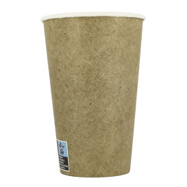 Papieren beker Kraft 12Oz/360ml Ø8,0cm (1.100 stuks)