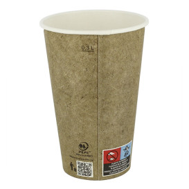 Papieren beker Kraft 12Oz/360ml Ø8,0cm (1.100 stuks)