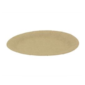 Kartonnen Borden Rond “Radial” Kraft Ø18cm 200gr/m² (650 Stuks)