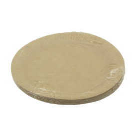 Kartonnen Borden Rond “Radial” Kraft Ø18cm 200gr/m² (650 Stuks)