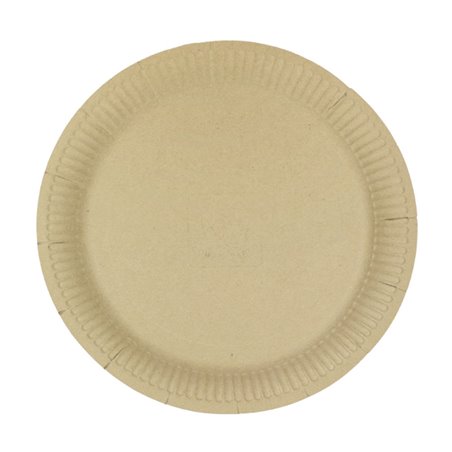 Kartonnen Borden Rond “Radial” Kraft Ø23cm 200gr/m² (650 Stuks)