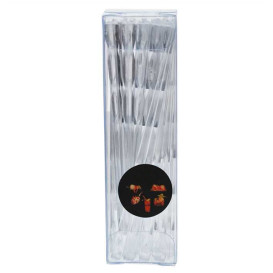 Plastic roerstaafje PS transparant 9cm (50 stuks) 