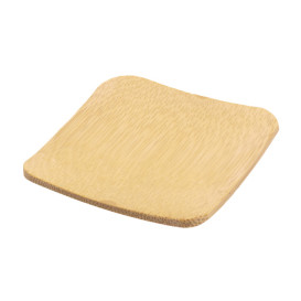 Bamboe proeving bord 6x6cm (12 stuks) 