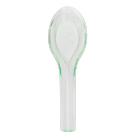 Plastic Proeving lepel PS transparant 12,4cm (12 stuks) 