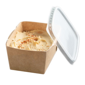 Deksel PP voor Kraft Deli2Go Saladebak 10,8x5,2cm (20 stuks)