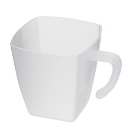 Herbruikbaar Fingerfood Becher “Koffie” PP 4,8x4,8x4,8cm 60ml (20 Stuks)