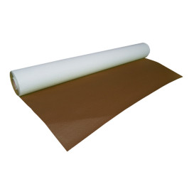 Papieren tafelkleed rol bruin 1x100m 40g (6 stuks)