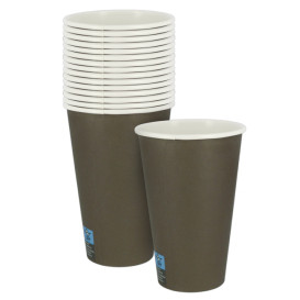 Papieren beker 12Oz/360ml Bruin Ø8,0cm (100 stuks) 