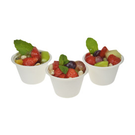 Fingerfood Suikerriet Kom Wit 100ml Ø7,5cm (50 Stuks)