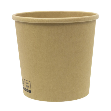 Kraft-Kraft Kartonnen Pot 750ml Ø11,7cm (25 Stuks)