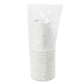 Papieren Beker 8Oz/290ml Wit Ø9,0cm (20 stuks)