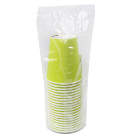 Papieren Beker 8Oz/290ml "Colors" Groen Ø9,0cm (300 Stuks)