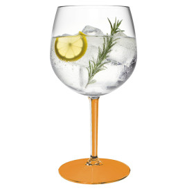 Herbruikbaar Durable Glas voor Gin TT oranje voet 580ml (1 Stuk)