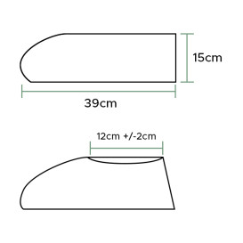 Wegwerp plastic schoen omhulsel PP groen (1000 stuks)