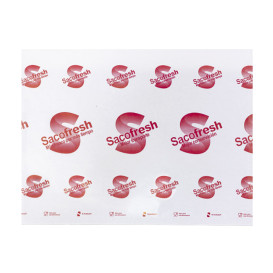 Herbruikbare Zakken van PE-Papier Zelfklevende Flap Sacofresh Rood 30x36cm (100 Stuks)