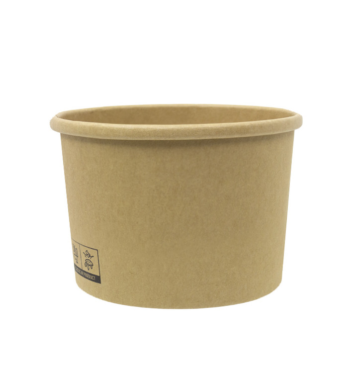 Kraft-Kraft Kartonnen Pot 250ml Ø9,0cm (25 Stuks)