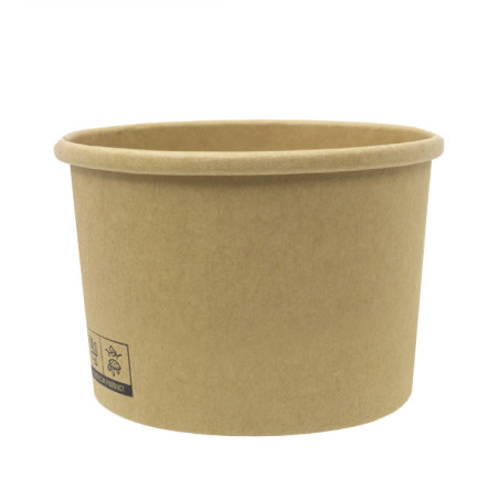 Kraft-Kraft Kartonnen Pot 250ml Ø9,0cm (25 Stuks)