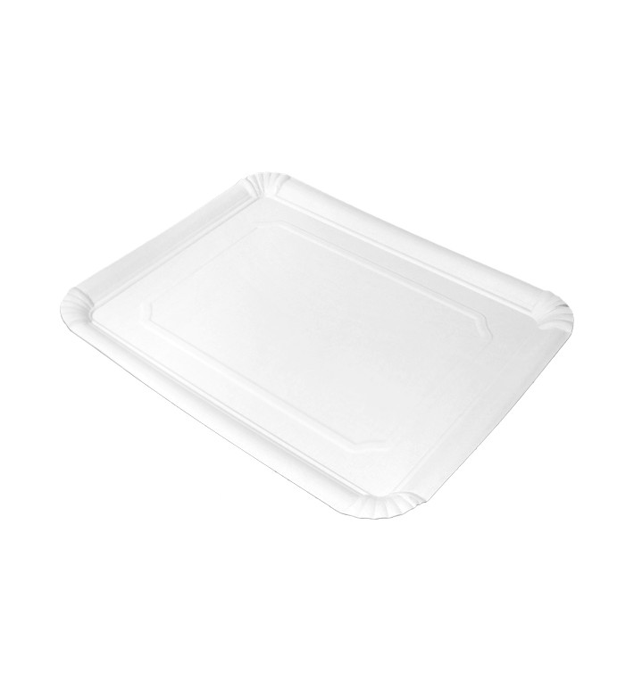 White cardboard trays