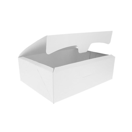 Gebakdoos karton Witte 250g wit 17,5x11,5x4,7cm (360 stuks)