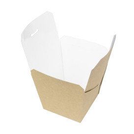 Papieren take-out Container Wok kraft 450ml (350 stuks)