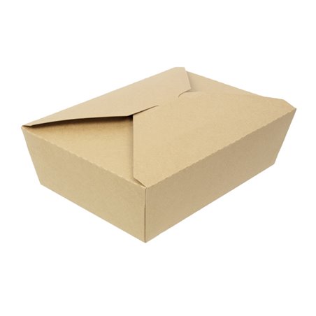 Oosterse Maaltijdbox Kraft-Kraft 21,5x15,5x6,5cm 1.900ml (25 Stuks)