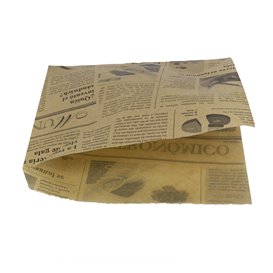 Papieren Deli Wrap Vetvrij Kraft Times 17x17cm (1.000 Stuks)