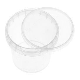 Plastic deli Container met Plastic Deksel PP Onbreekbaar 155ml Ø6,9 (960 stuks)