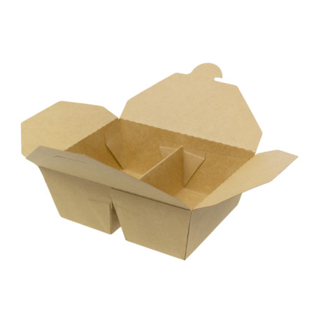 Oosterse Maaltijdbox Kraft-Kraft 2C 17x13,5x6,5cm 1.000ml (200 Stuks)