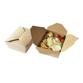 Oosterse Maaltijdbox Kraft-Kraft 21,5x15,5x6,5cm 1.900ml (200 Stuks)