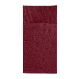 Zakvouw airlaid servetten "Kanguro" Bordeaux 40x40cm (480 stuks)