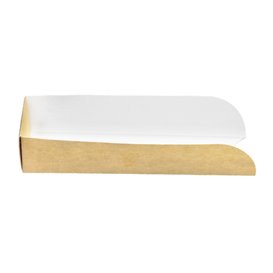 BIO Kartonnen frikandelbakjes kraft 17x5x3,5cm (100 stuks)