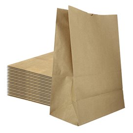 Papieren zak zonder handvat kraft 50g/m² 22+12x30cm (1.000 stuks)