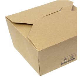 Oosterse Maaltijdbox Kraft-Kraft 12x10,5x6,5cm 750ml (25 Stuks)