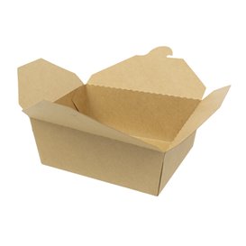 Oosterse Maaltijdbox Kraft-Kraft 17x13,5x6,5cm 1.300ml (200 Stuks)