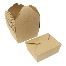 Oosterse Maaltijdbox Kraft-Kraft 17x13,5x6,5cm 1.300ml (200 Stuks)