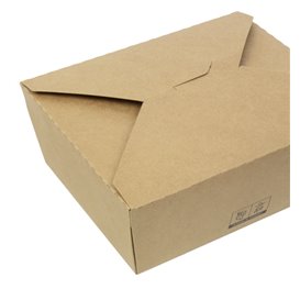 Oosterse Maaltijdbox Kraft-Kraft 17x13,5x6,5cm 1.300ml (25 Stuks)