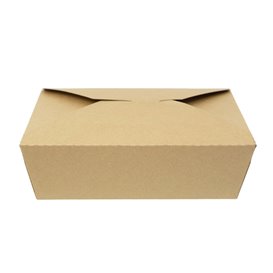 Oosterse Maaltijdbox Kraft-Kraft 21,5x15,5x6,5cm 1.900ml (200 Stuks)