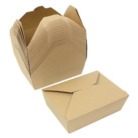 Oosterse Maaltijdbox Kraft-Kraft 21,5x15,5x6,5cm 1.900ml (200 Stuks)